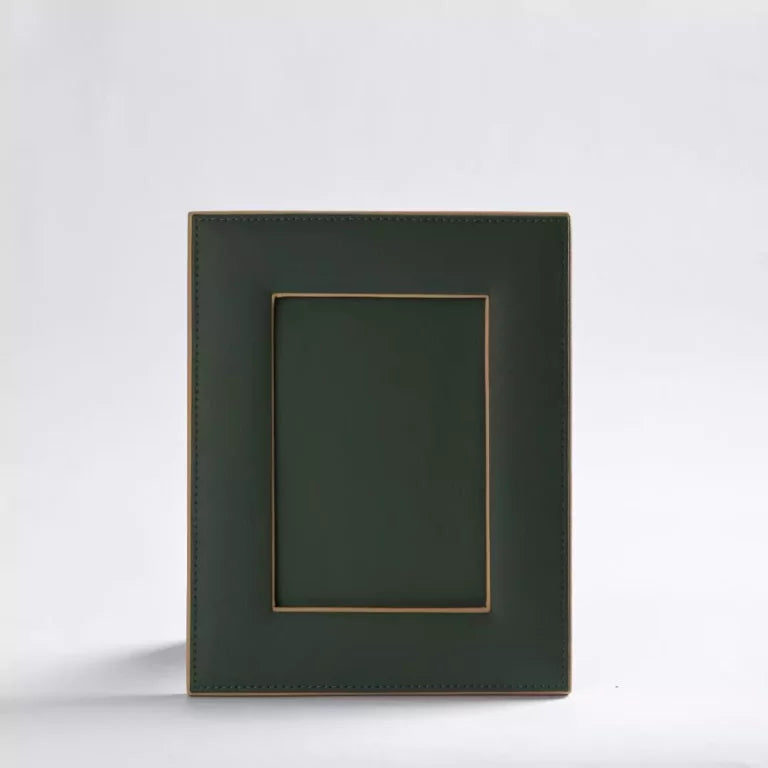 Green Faux Leather Photo Frame