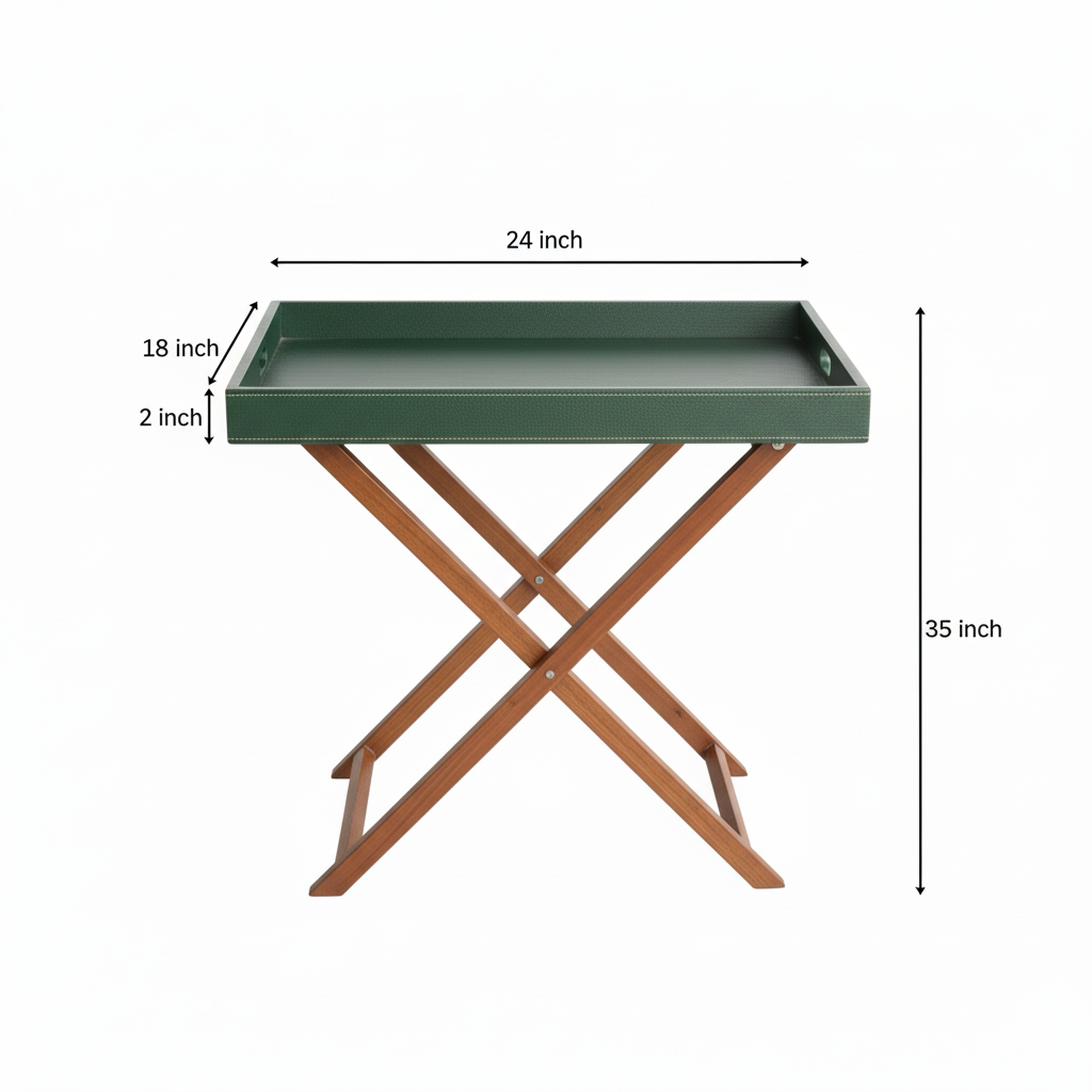 Green Butler Tray Table Large