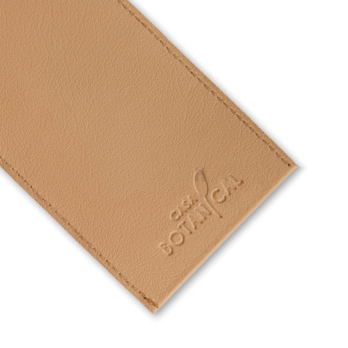 Beige Faux Leather Cutlery Holder (Set of 6)