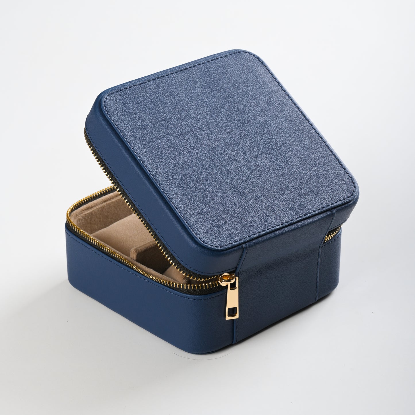 Blue Faux Leather Watch / Jewellery Box