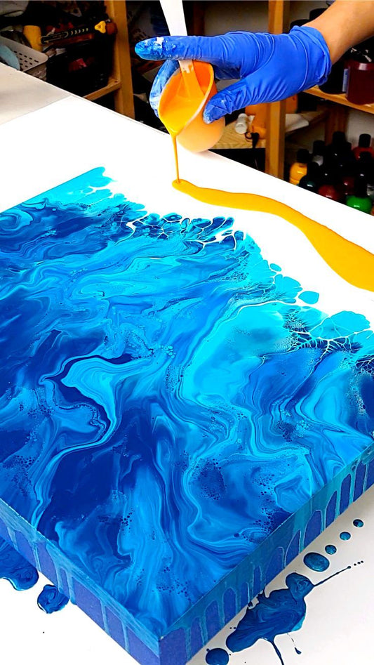 Paint and Pour Workshop By Ishan Gupta