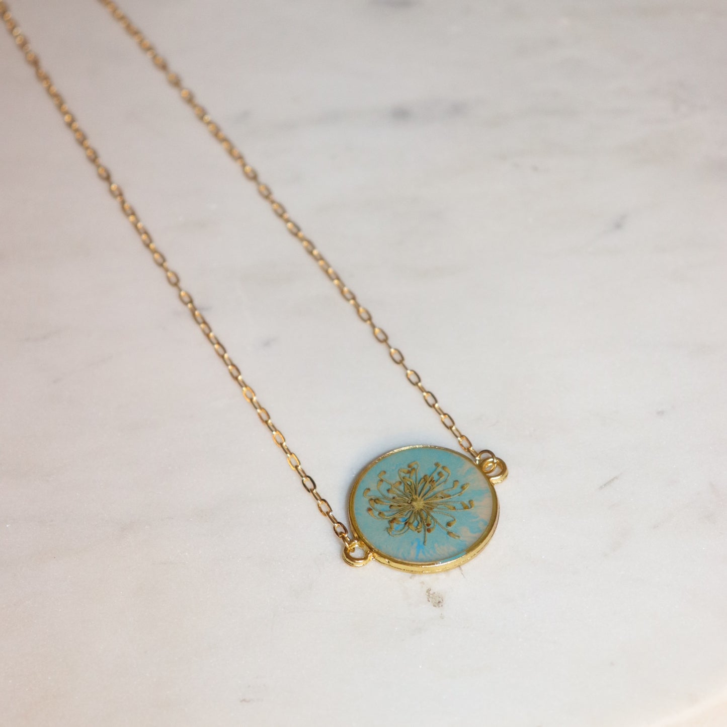 Ocean Floral Charm  pendant