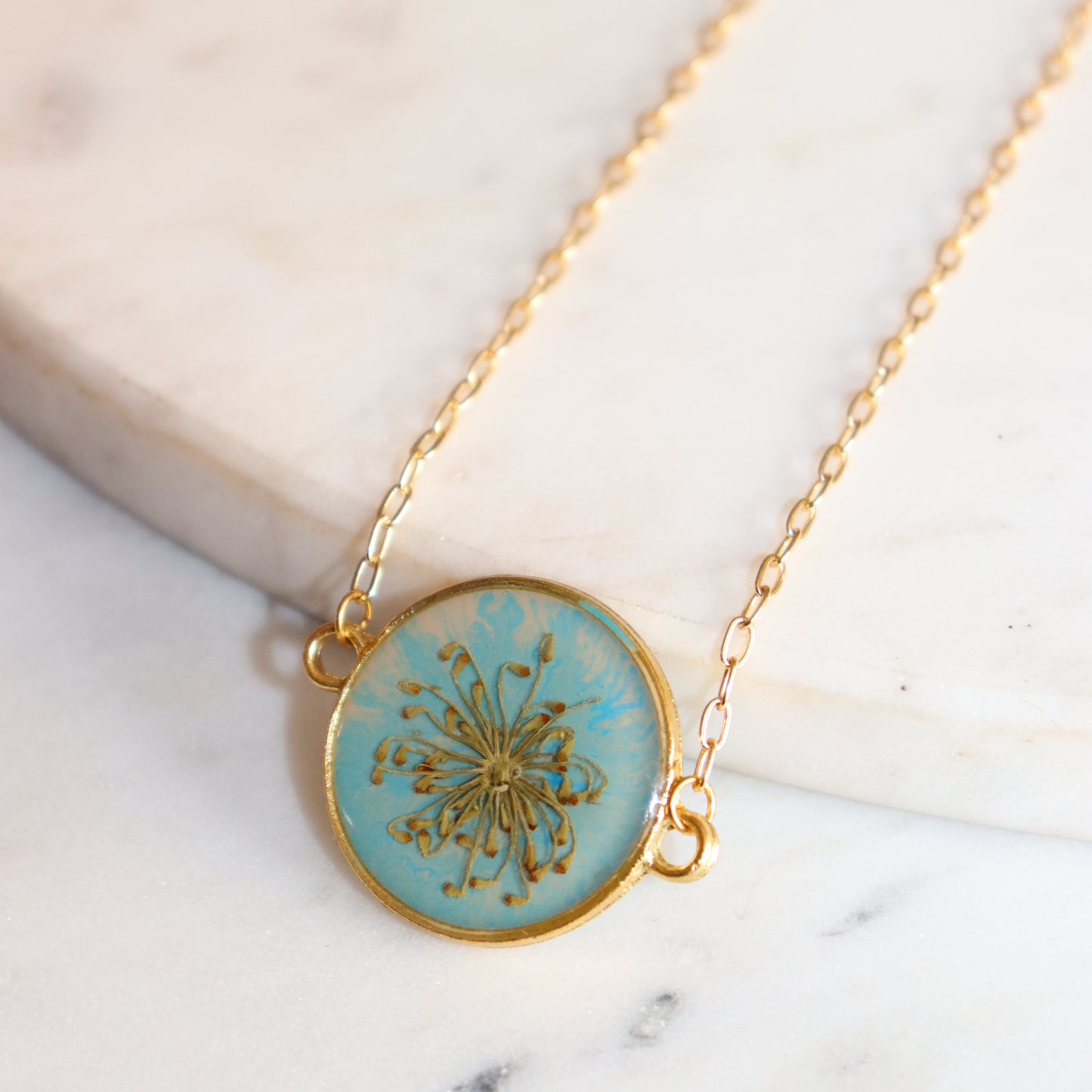 Ocean Floral Charm  pendant