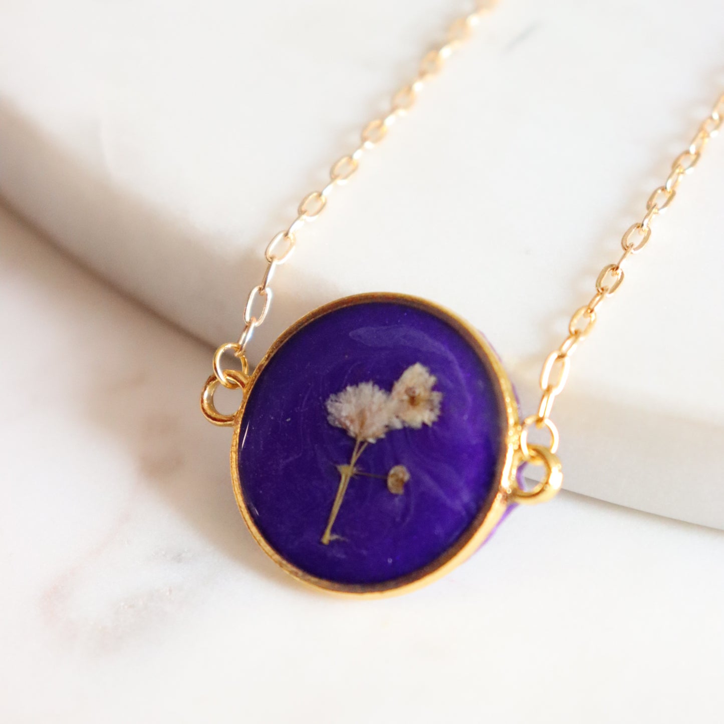 Purple Breath of Bloom pendant