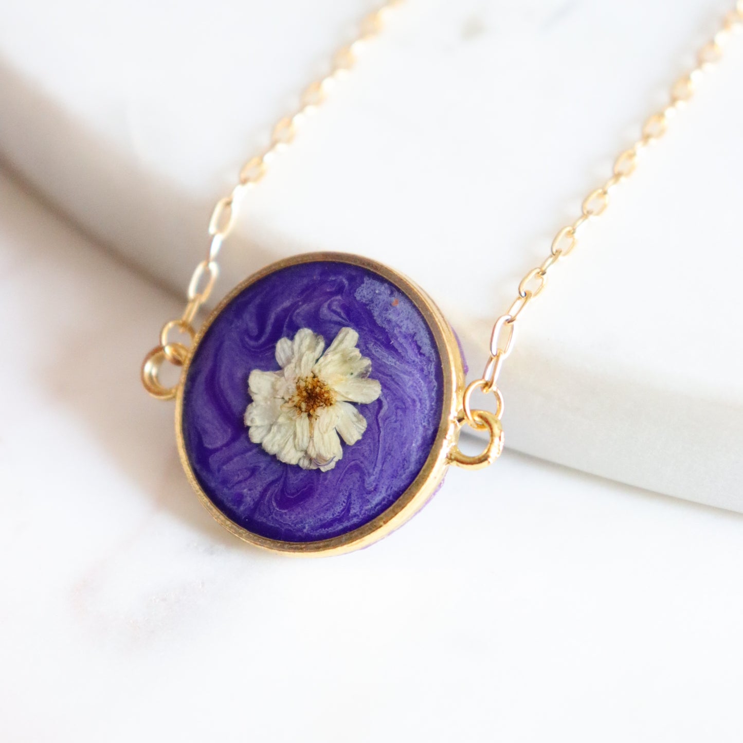 Purple Daisy Dream pendant