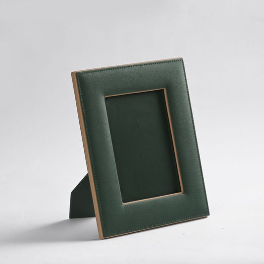 Green Faux Leather Photo Frame