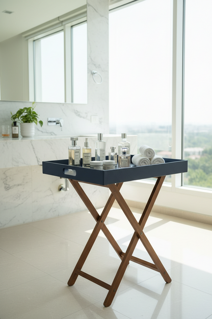 Blue Butler Tray Table Large