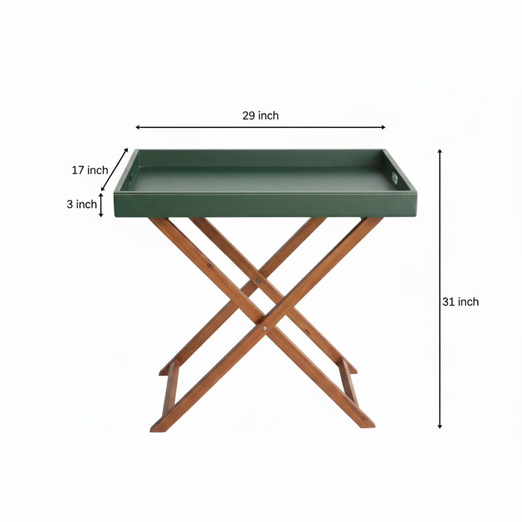 Green Butler Tray Table Large