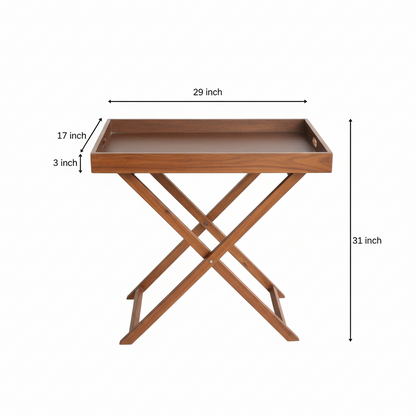 Wooden Butler Tray Table Large