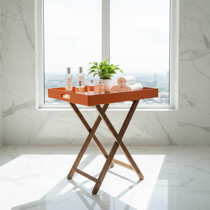 Orange Butler Tray Table Small