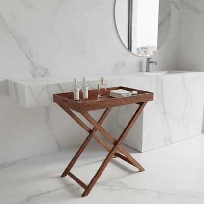 Wooden Butler Tray Table Small
