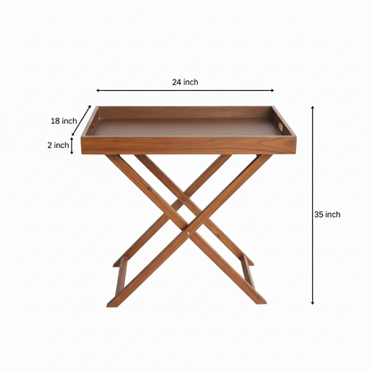 Wooden Butler Tray Table Small
