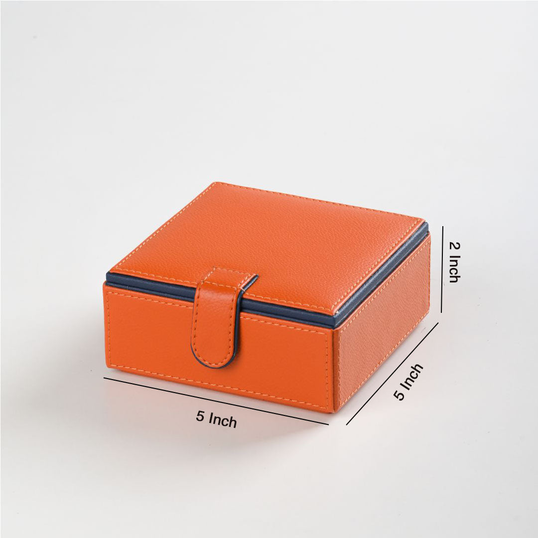 small Buy faux leather storage box online 5x5x2